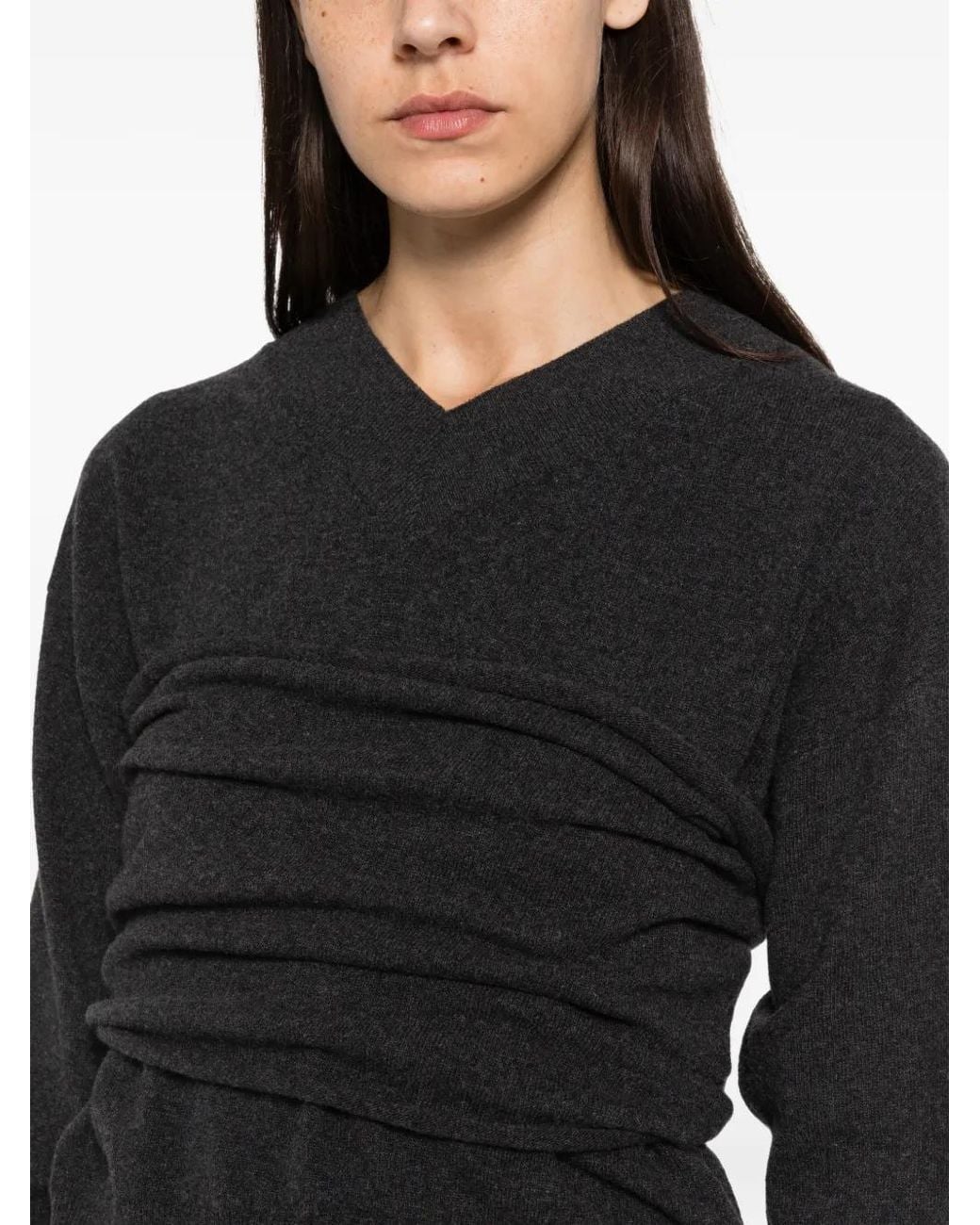 Agl Attilio Giusti Leombruni Black Strapless Top