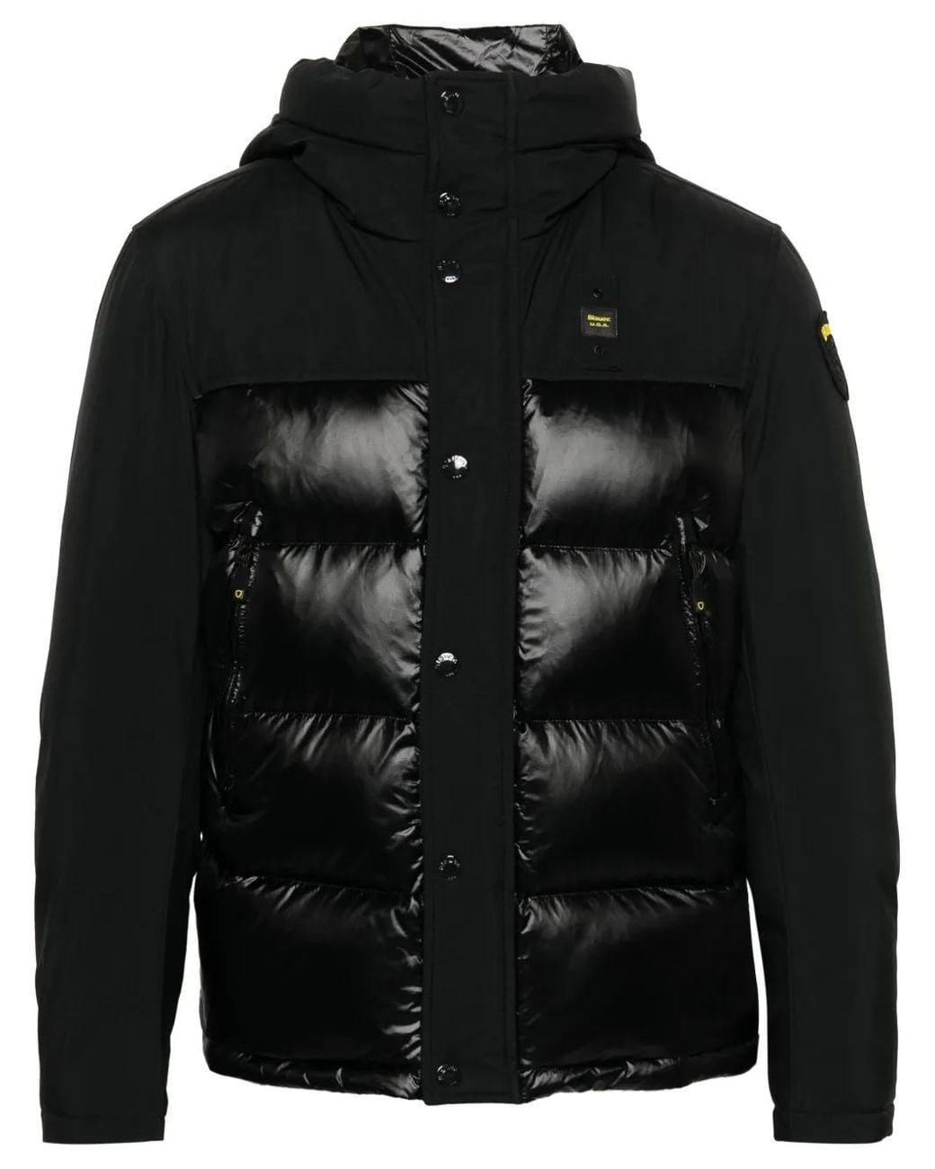 Blauer Black Logo-Appliqué Padded Jacket for men