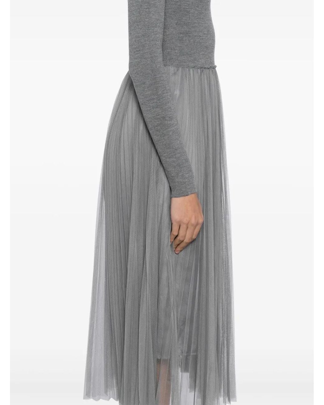 JNBY Gray Long Sleeves Dress