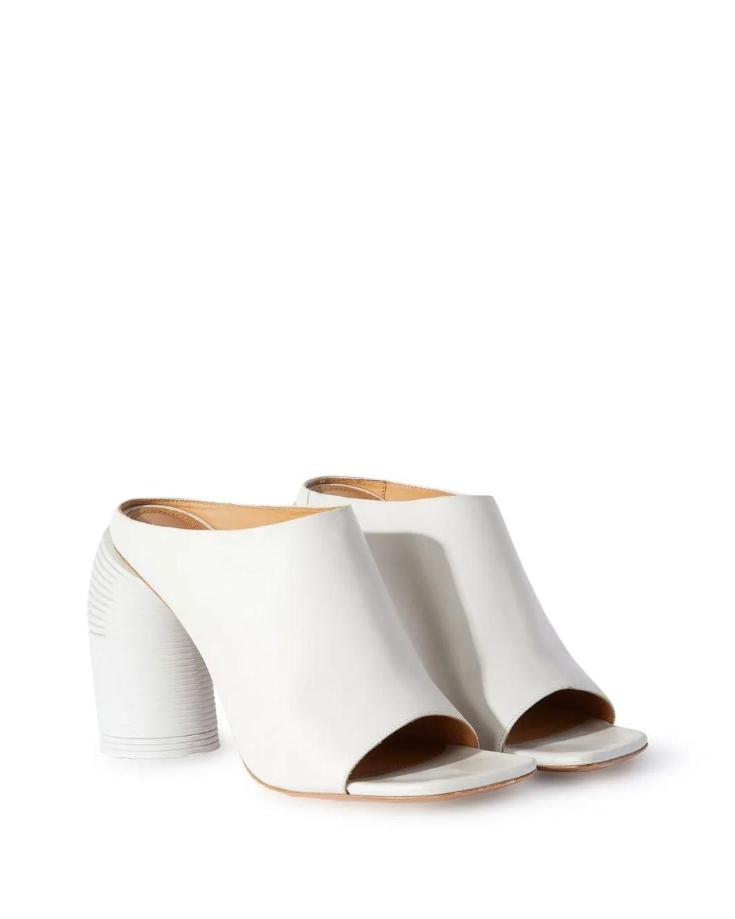 Off-White c/o Virgil Abloh White Spring Leather Mules