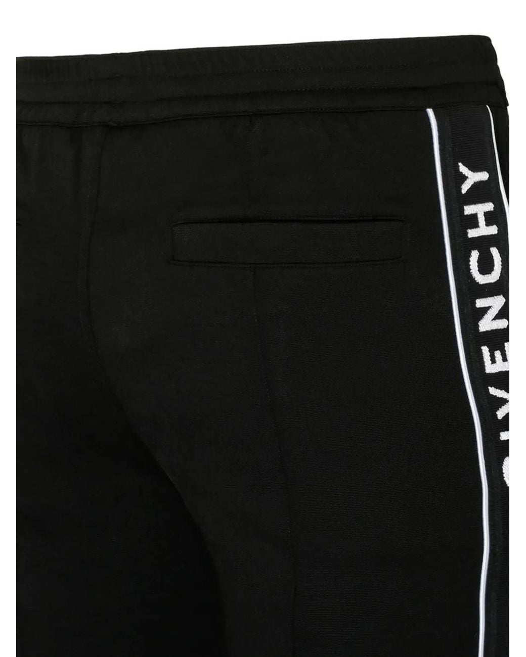 Givenchy Black Logo-stripe Track Pants - Men's - Polyamide/viscose/elastane for men