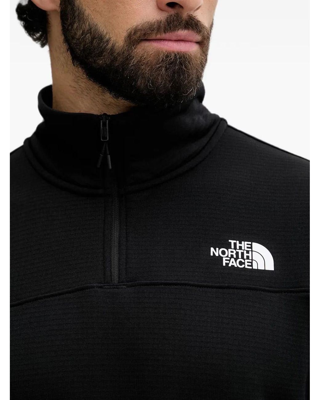 The North Face Black Cedar Trail Grid Fleece Zip for men