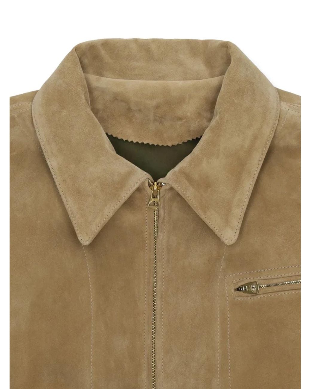 Fortela Natural Rhode Zip Suede Leather Jacket for men