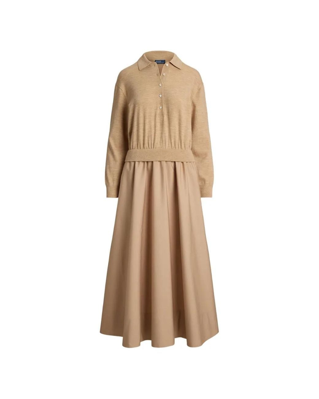 Polo Ralph Lauren Natural Button-Up Dress