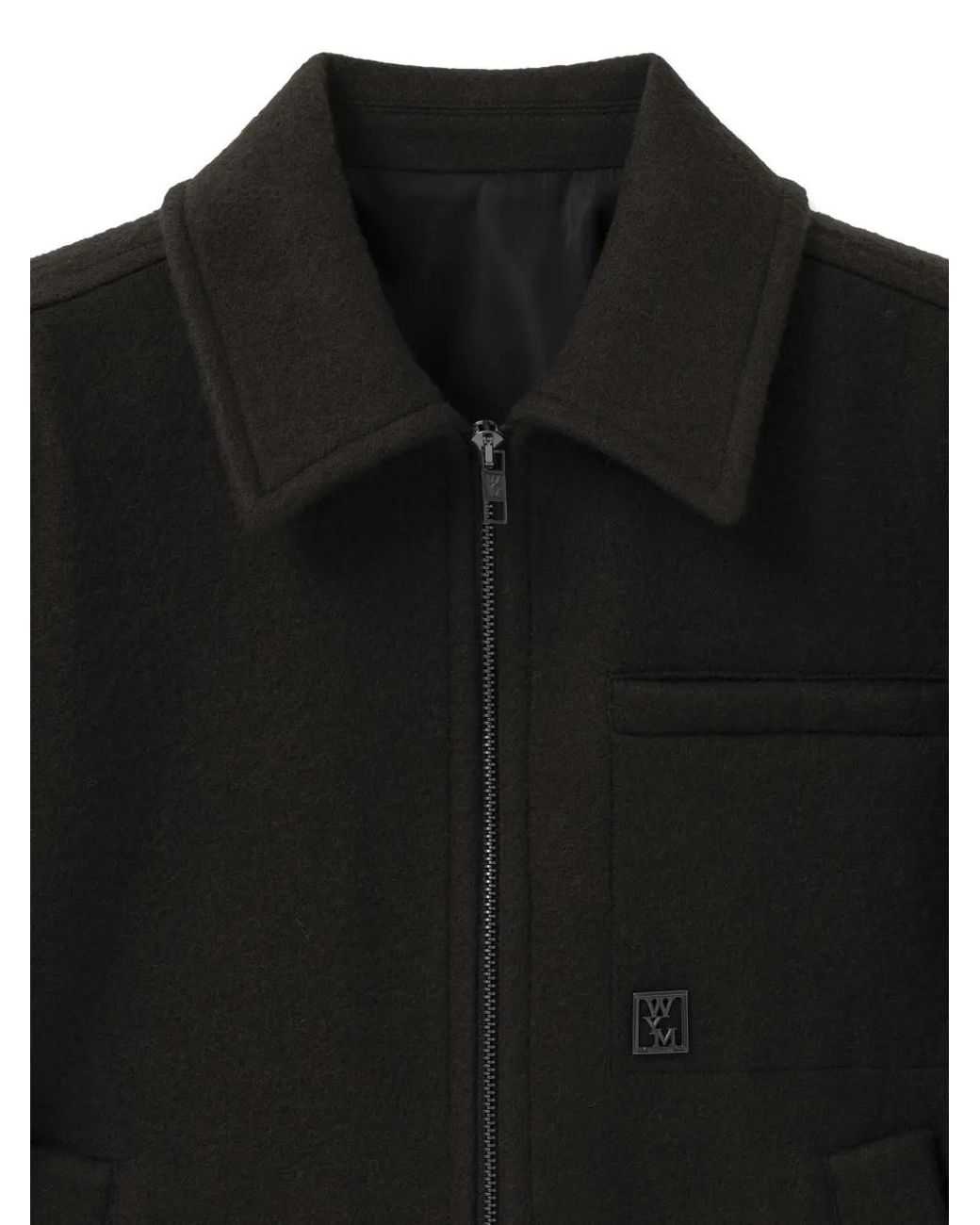 Wooyoungmi Black Logo Belt Jacket for men