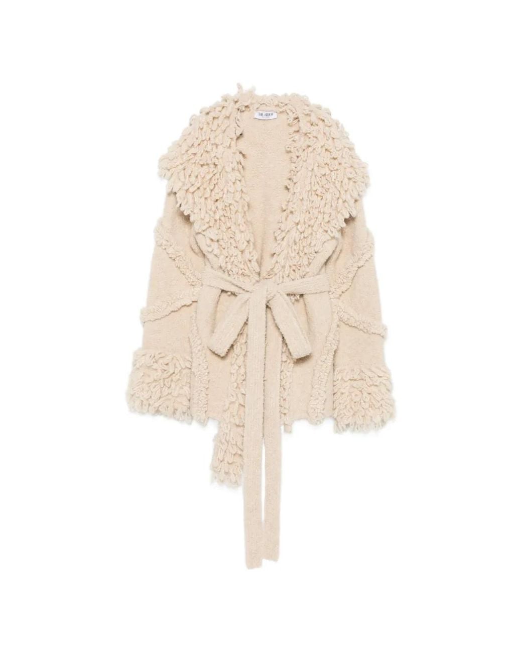 The Attico Natural Cardigan En Dentelle