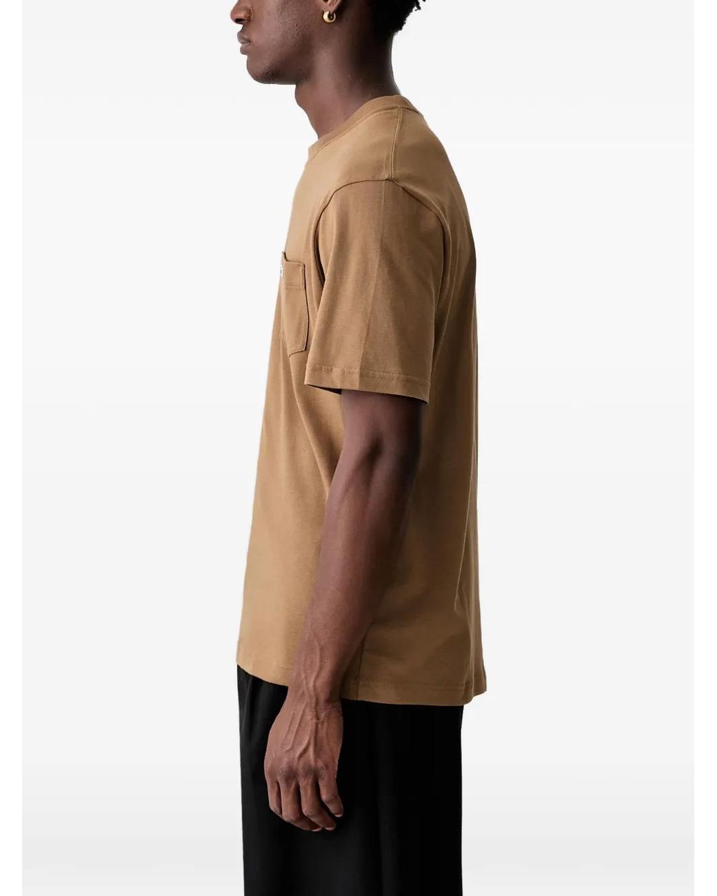 Lacoste Black Patch-Pocket T-Shirt for men
