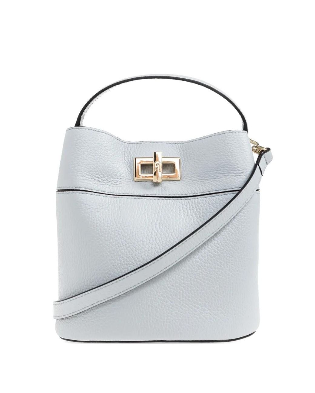 Furla Gray 'Amelia Mini' Bucket Handheld Bag