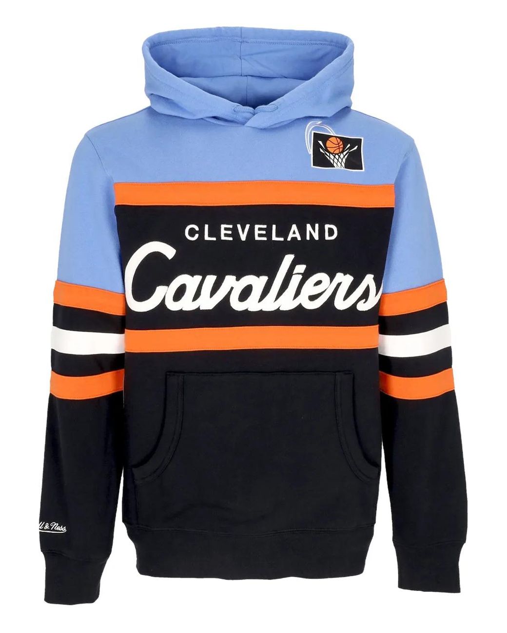 Mitchell & Ness Blue Cleveland Cavaliers Head Coach Hoodie for men