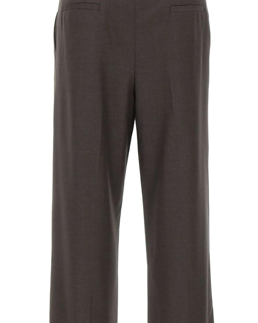 Loulou de Saison Gray Sbiru Pleated Tailored Trousers