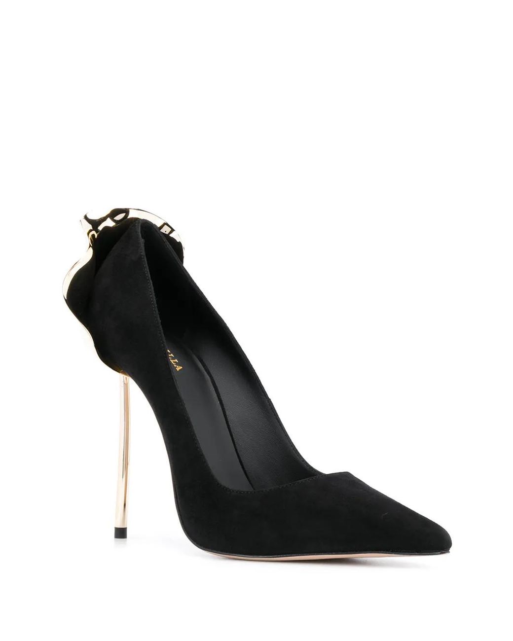 Le Silla Black 120Mm Petalo Pointed Toe Stiletto Heels