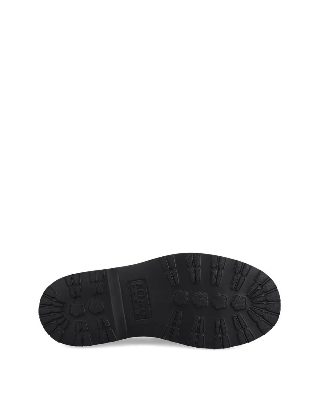 KENZO Black Leather Penny Loafers