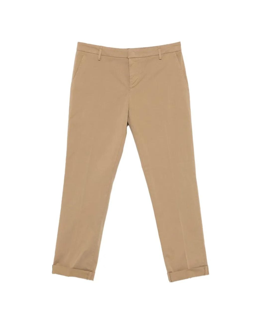 Dondup Natural Cuffed Trousers for men
