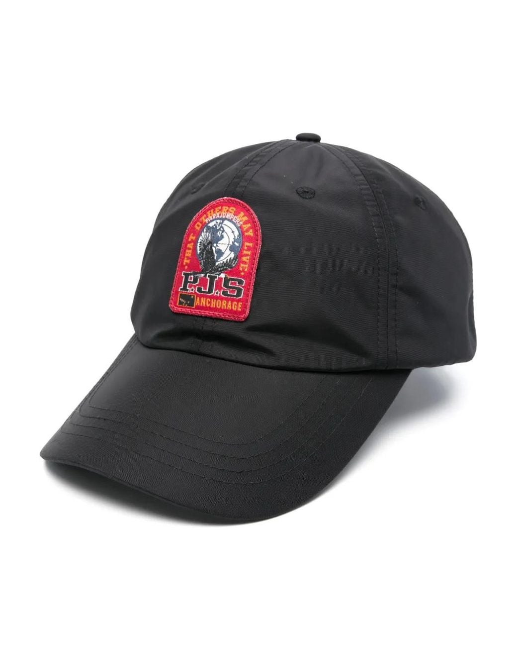 Parajumpers Gray Logo-Patch Cap