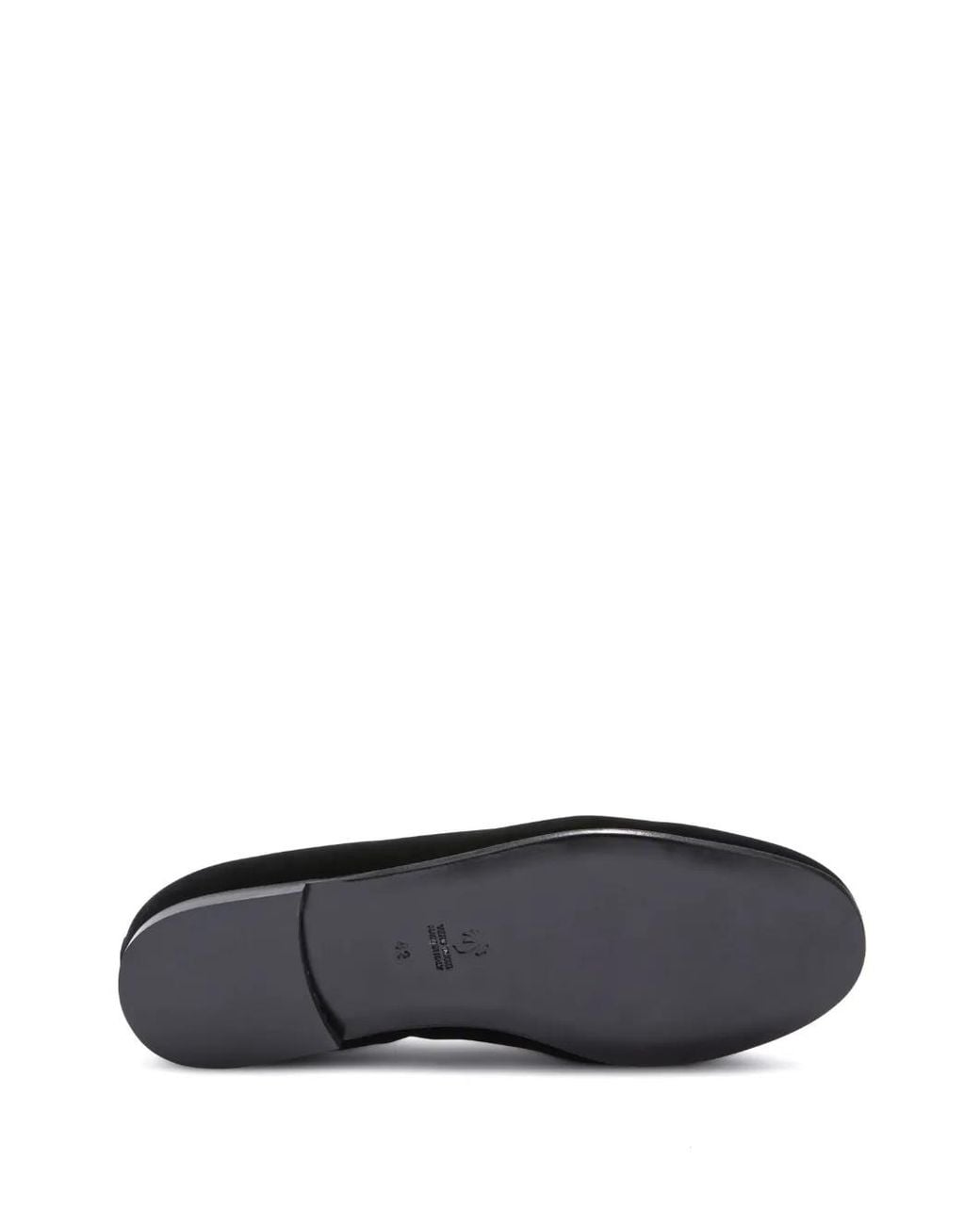 Palm Angels Black Monogram-Embroidered Suede Loafers