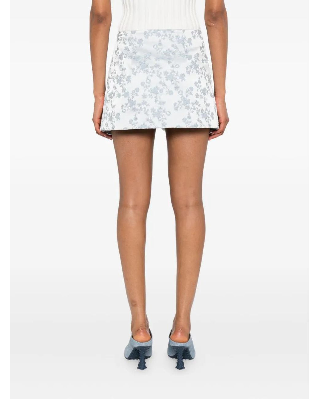 Coperni White A-Line Wrap Skirt