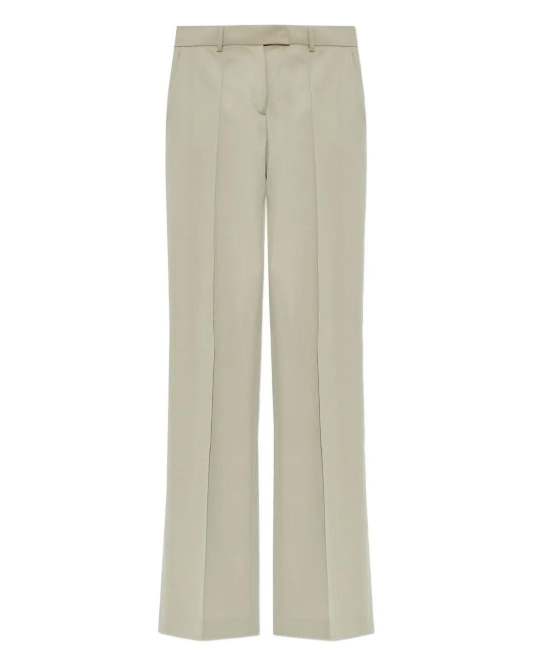 The Attico Natural Pressed-Crease Trousers