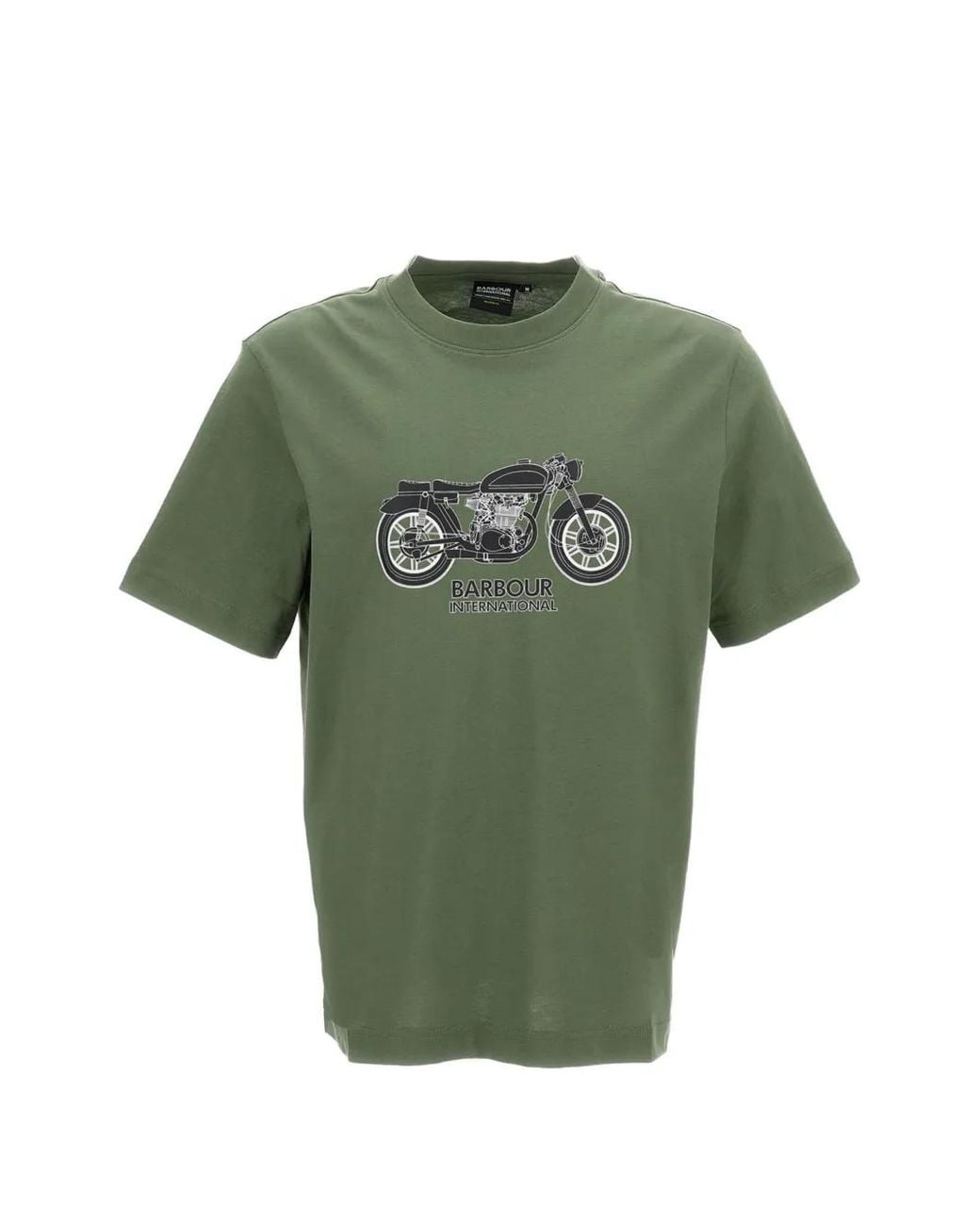Barbour Green Graphic T-Shirt for men