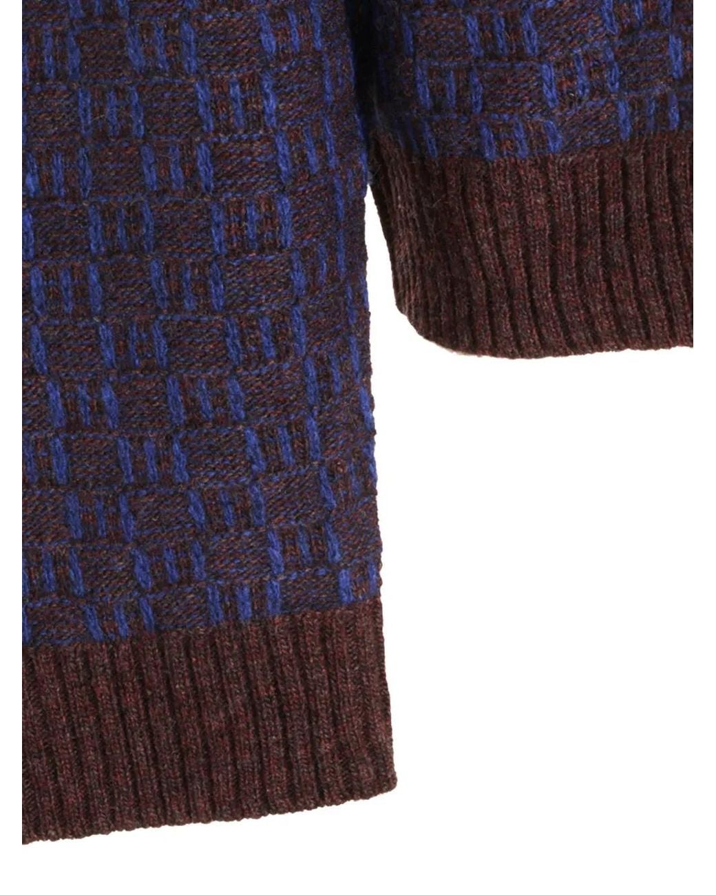 NN07 Blue Thor Checked Button-Up Cardigan for men