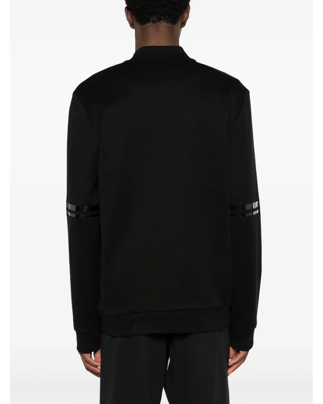 Boss Black Logo-Print Cotton Jacket for men