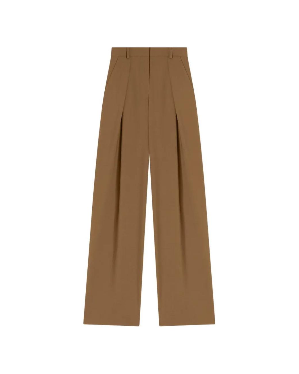 RETORI Natural Pantalon En Laine Vierge À Plis