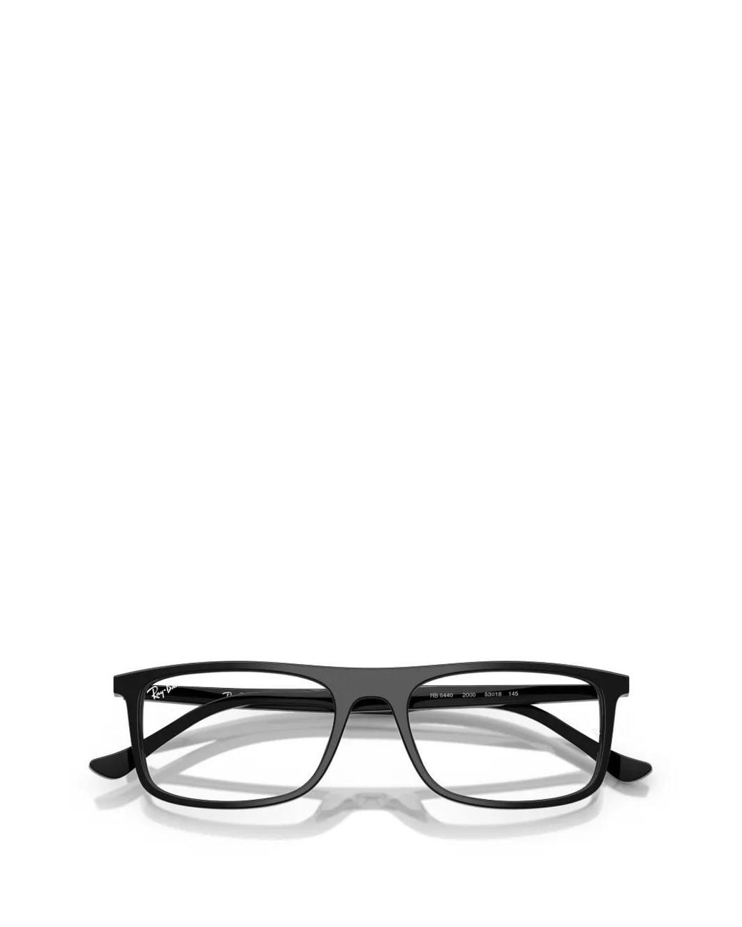 Ray-Ban Black Rectangle-Frame Glasses