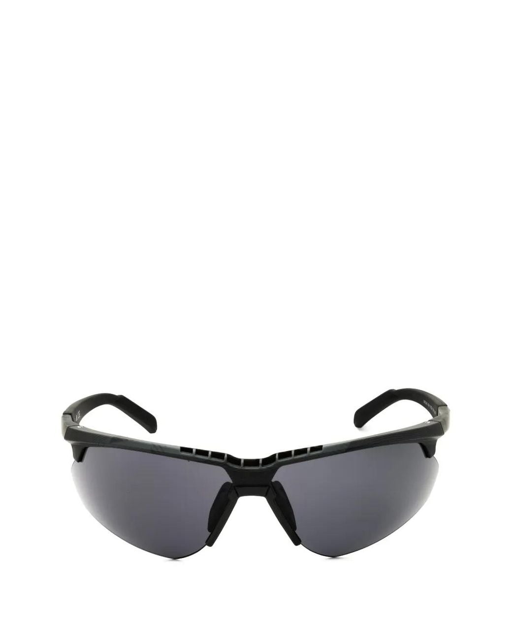 Adidas Black Lunettes De Soleil Sport À Monture Enveloppante for men