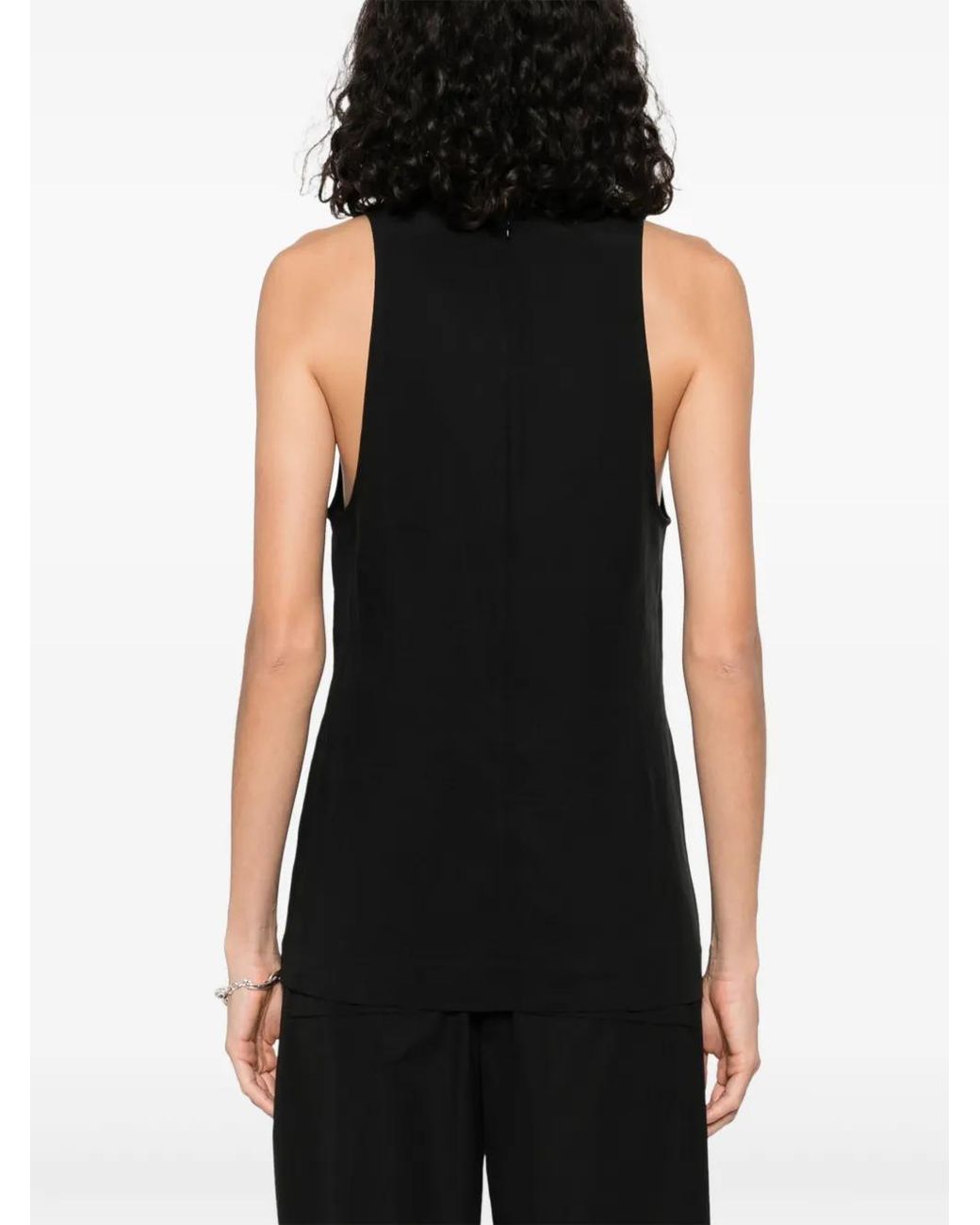 Totême Black Jersey Tank Top