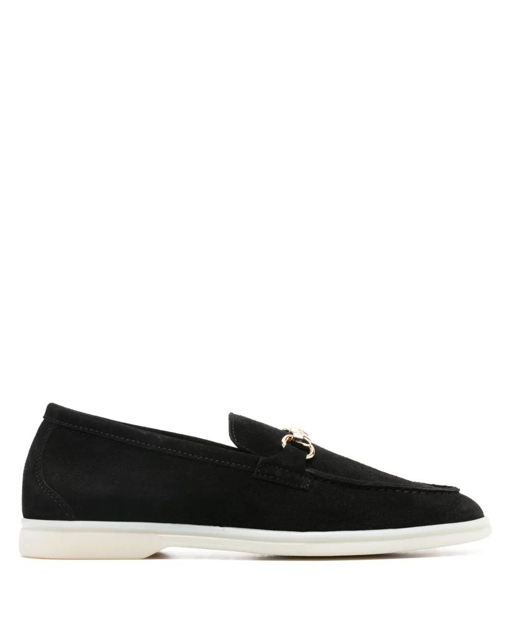 Scarosso Black Lilia Suede Loafers