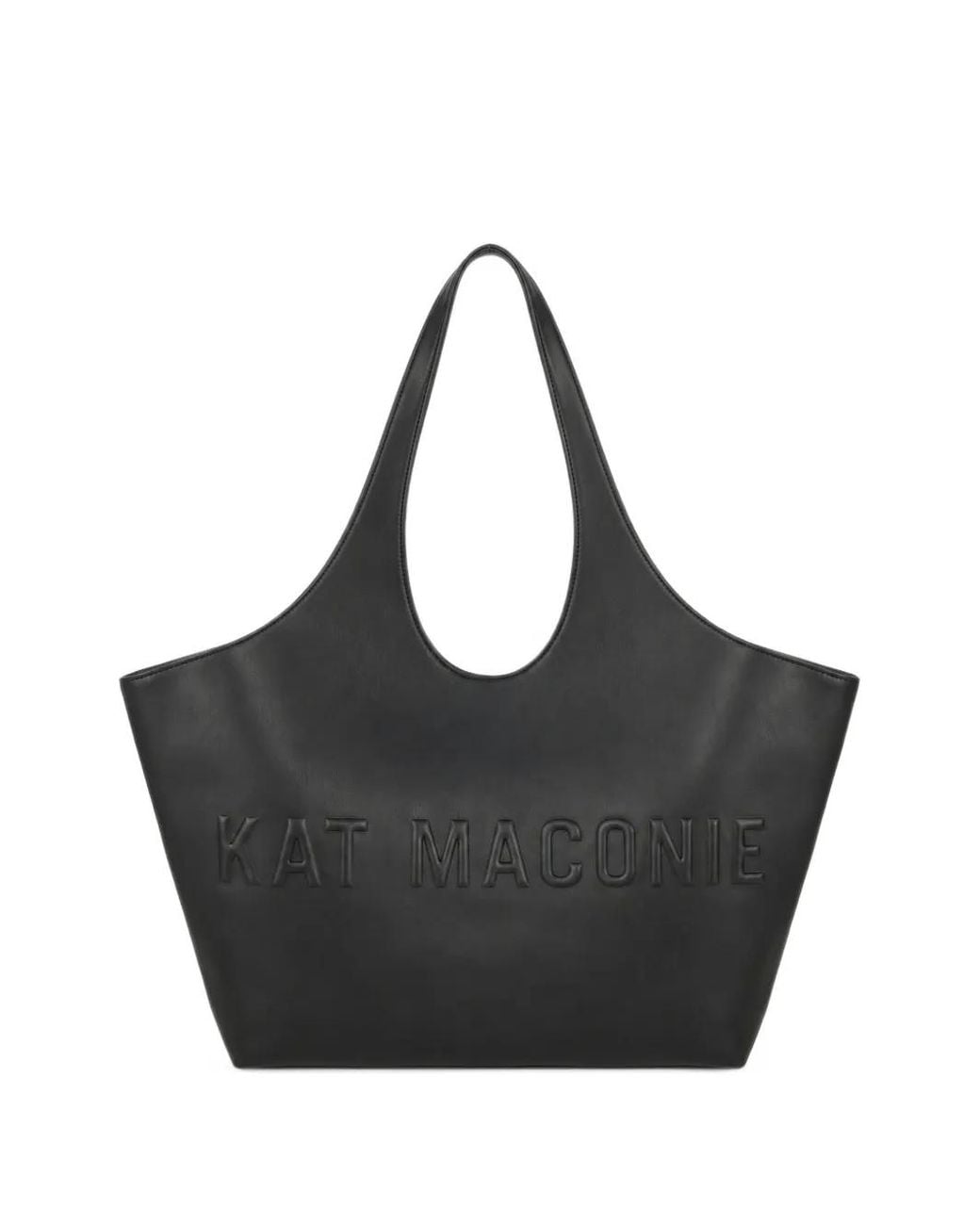 Kat Maconie Black Large Brooklyn Embossed-Logo Shoulder Bag