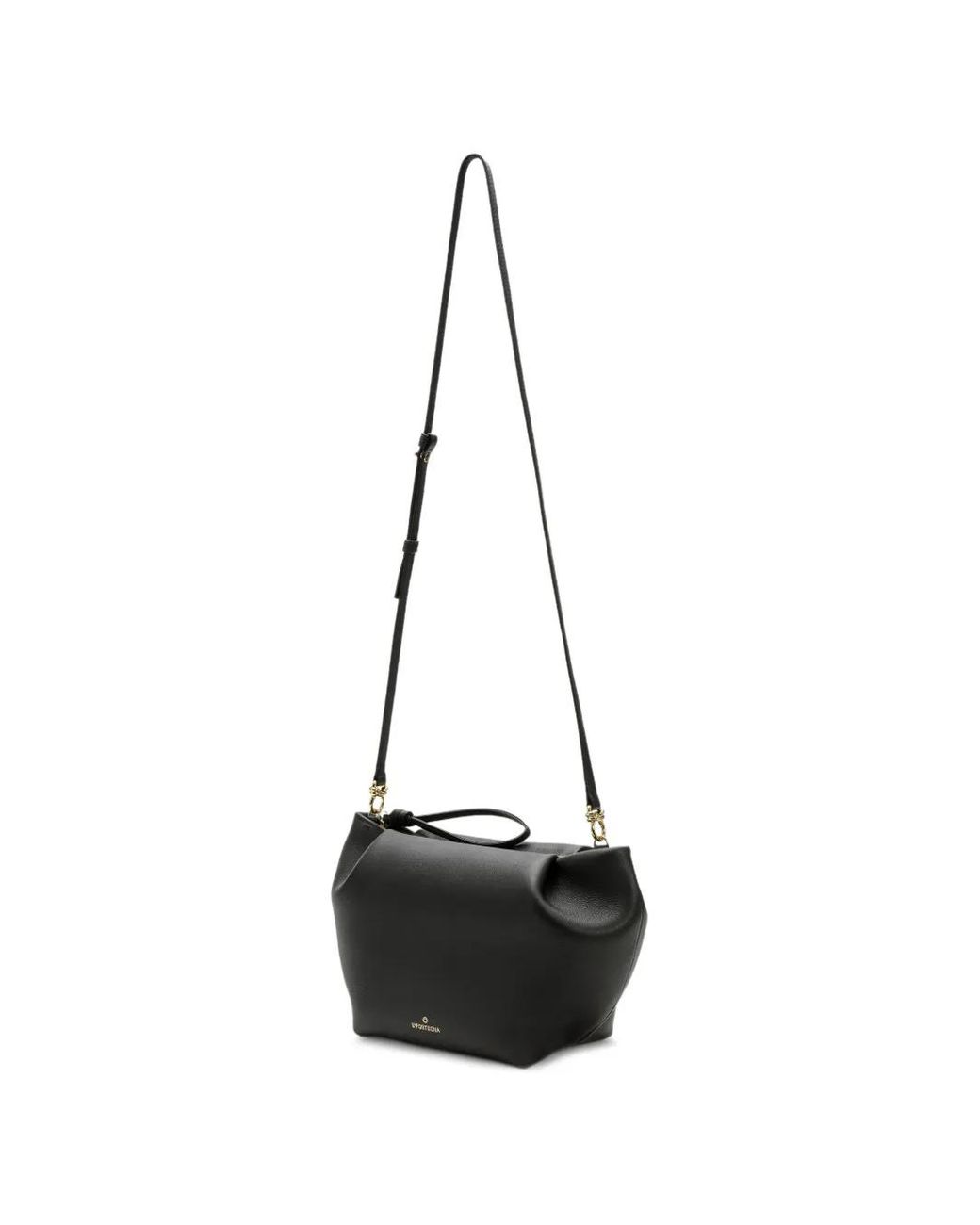La Portegna Black Marta Leather Tote Bag
