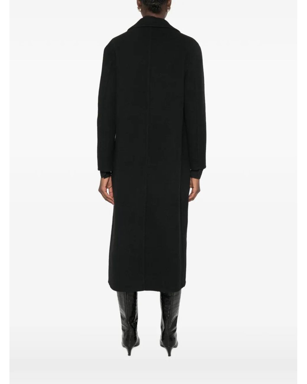 Vince Black Manteau À Boutonnière Croisée