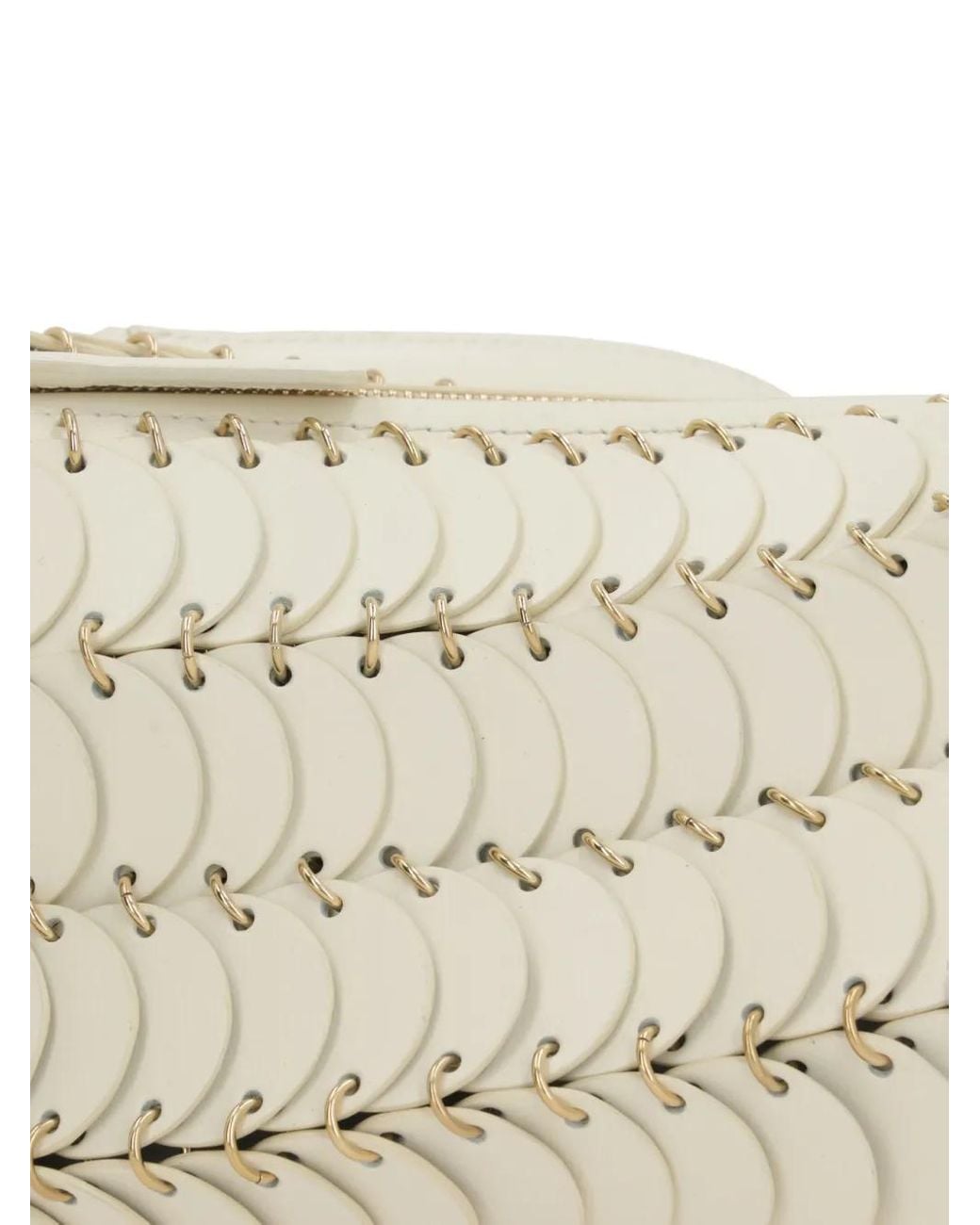 Rabanne White Paco Cross Body Bag
