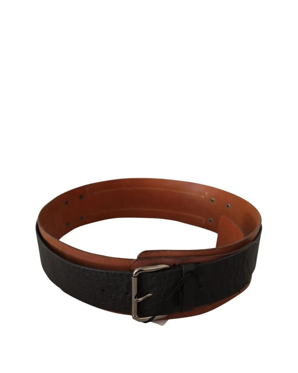 CoSTUME NATIONAL Brown Buckle-Fastening Leather Belt