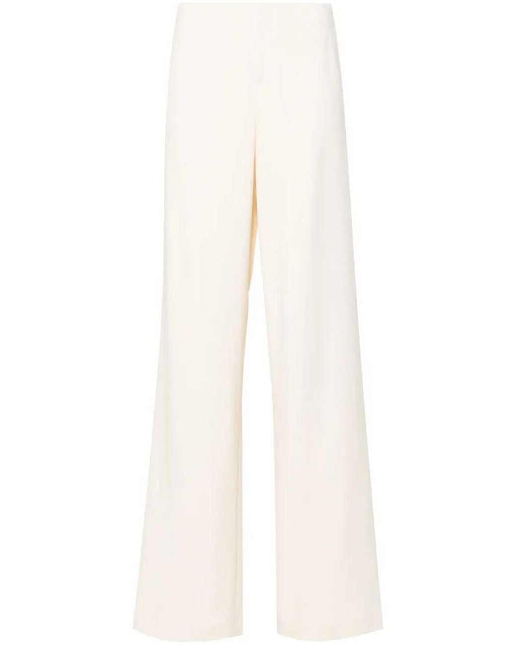 Blumarine White Wide-Leg Trousers