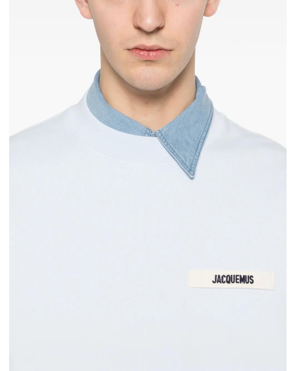 Jacquemus White Le Sweatshirt Gros Grain for men