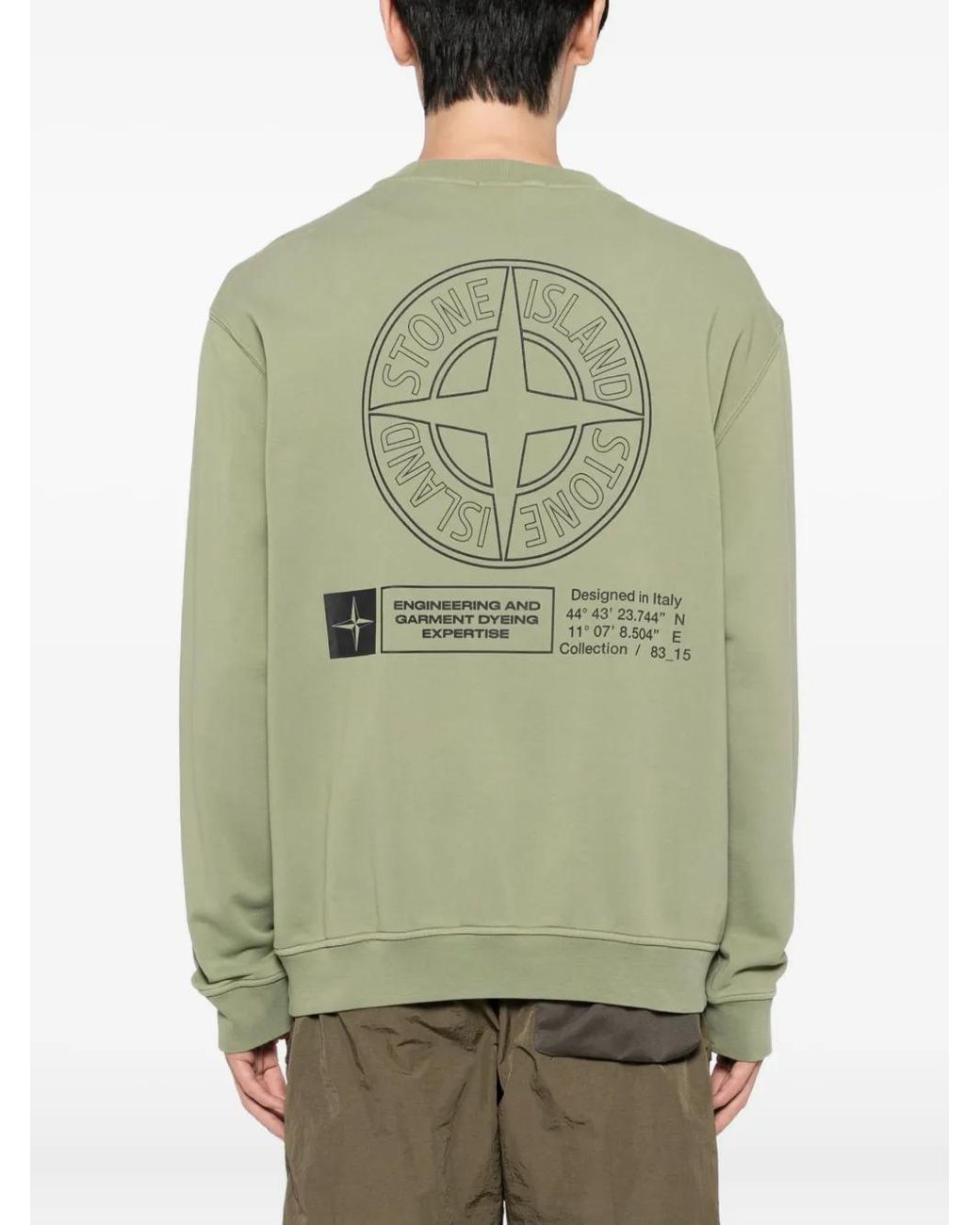 Stone Island Green Cotton Sweaters for men