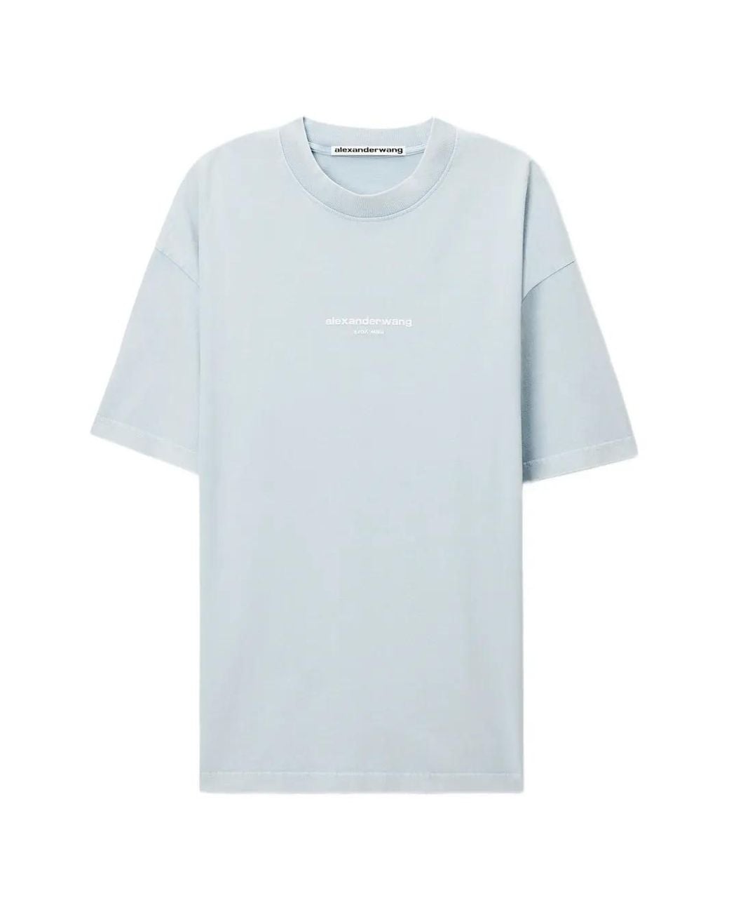 Alexander Wang Blue T-Shirt À Logo Imprimé