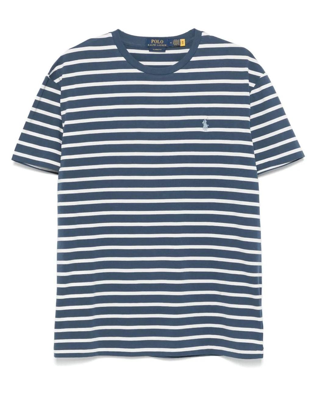 Polo Ralph Lauren Blue Polo Pony-Embroidered T-Shirt for men