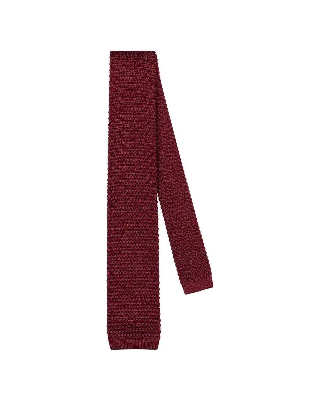 CAVENDISH® Red Knitted Silk Tie