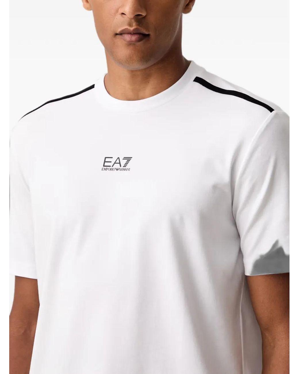 EA7 White Ventus 7 Short-Sleeved T-Shirt for men