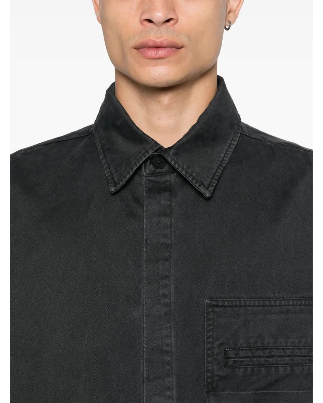 Camicia Reverse di A_COLD_WALL* in Black da Uomo