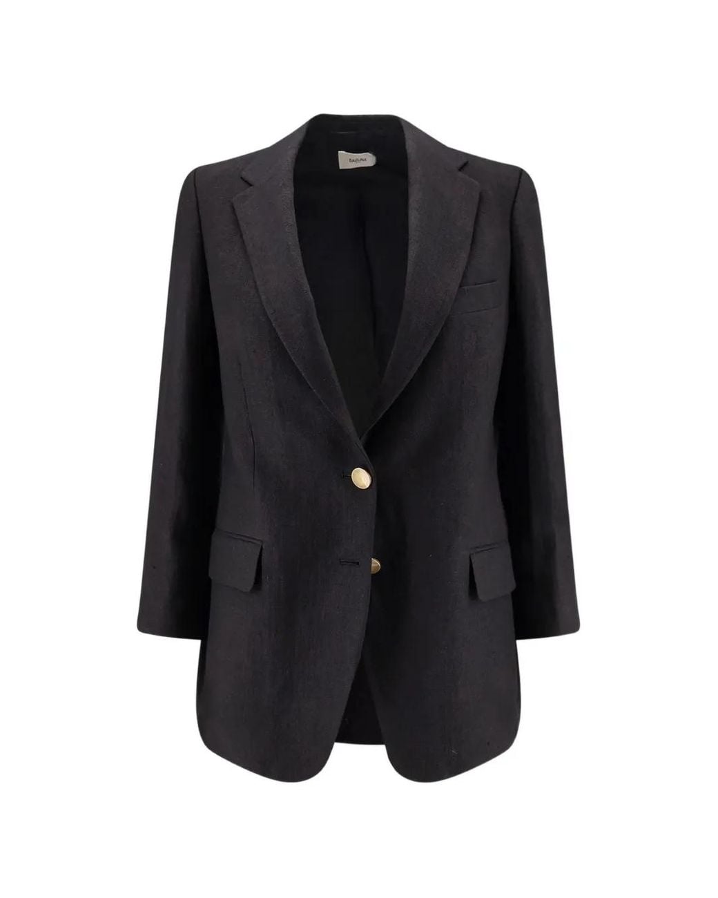 SAULINA Black Antonia Single-Breasted Blazer