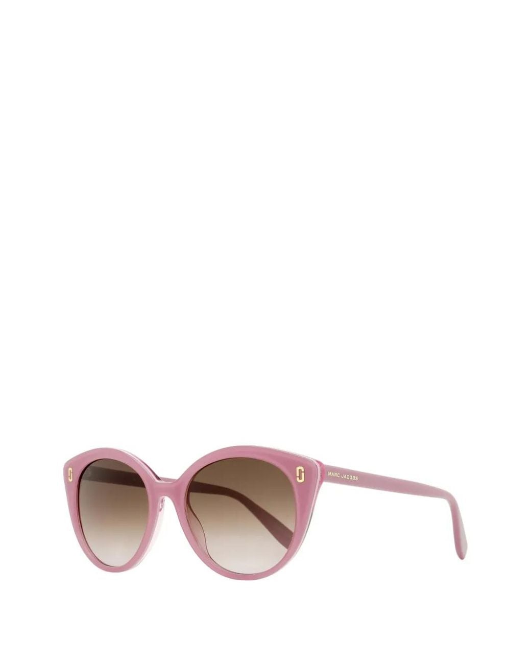 Marc Jacobs Pink Double J Round-Frame Sunglasses