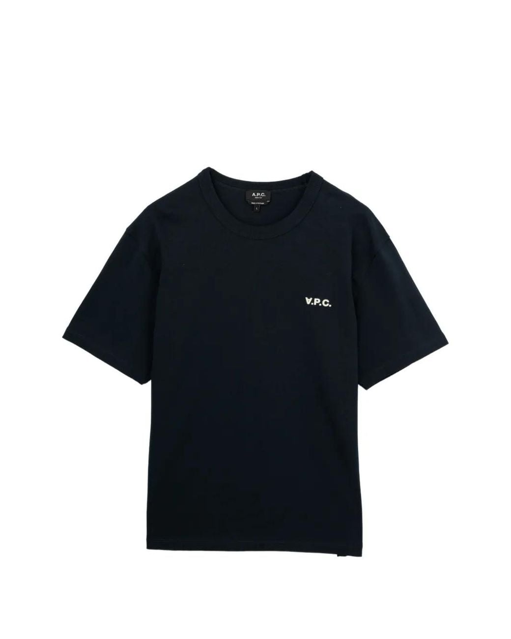 A.P.C. Blue V.P.C. Logo-Print T-Shirt for men