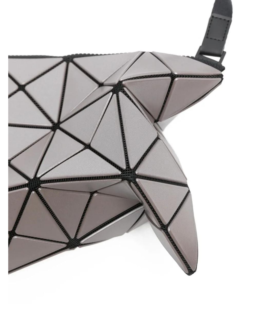 Issey Miyake Gray Sacoche Lucent À Effet Métallisé