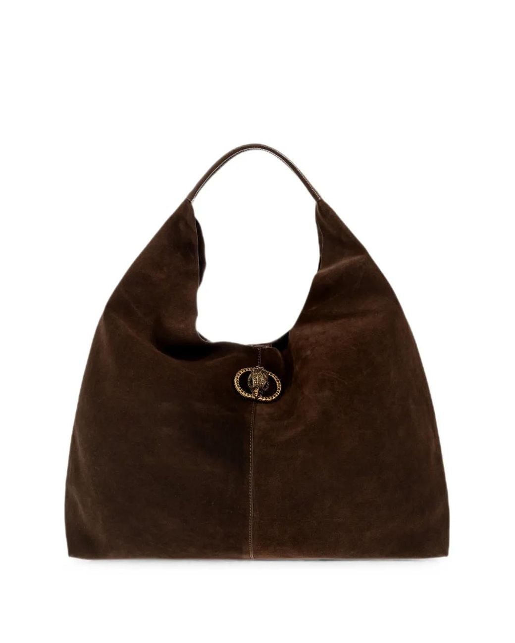 Kurt Geiger Brown Large Chelsea Suede Shoulder Bag