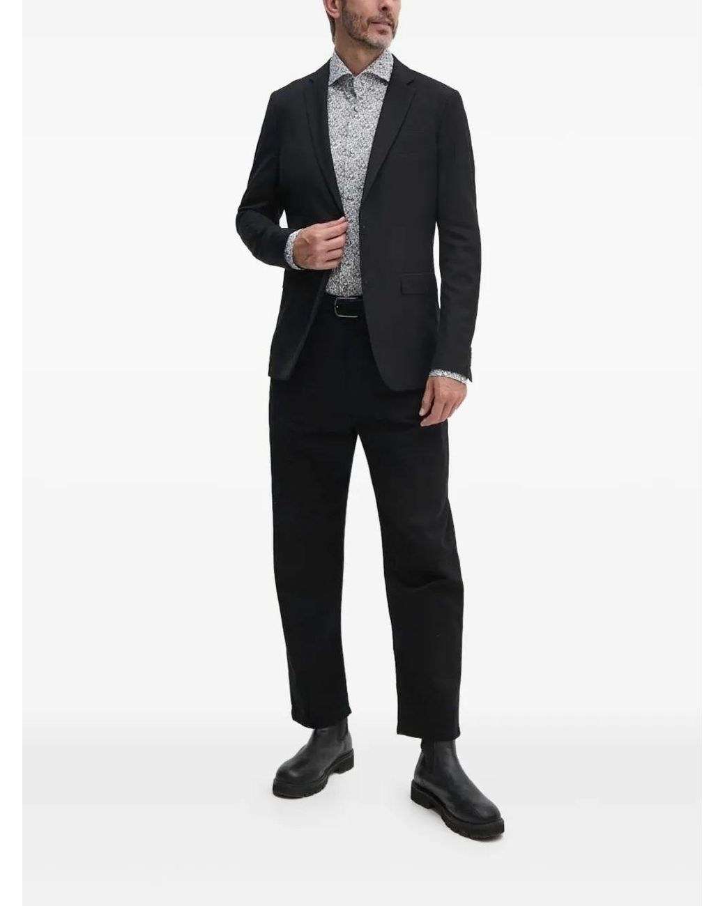 Joop! Black Floral-Print Shirt for men