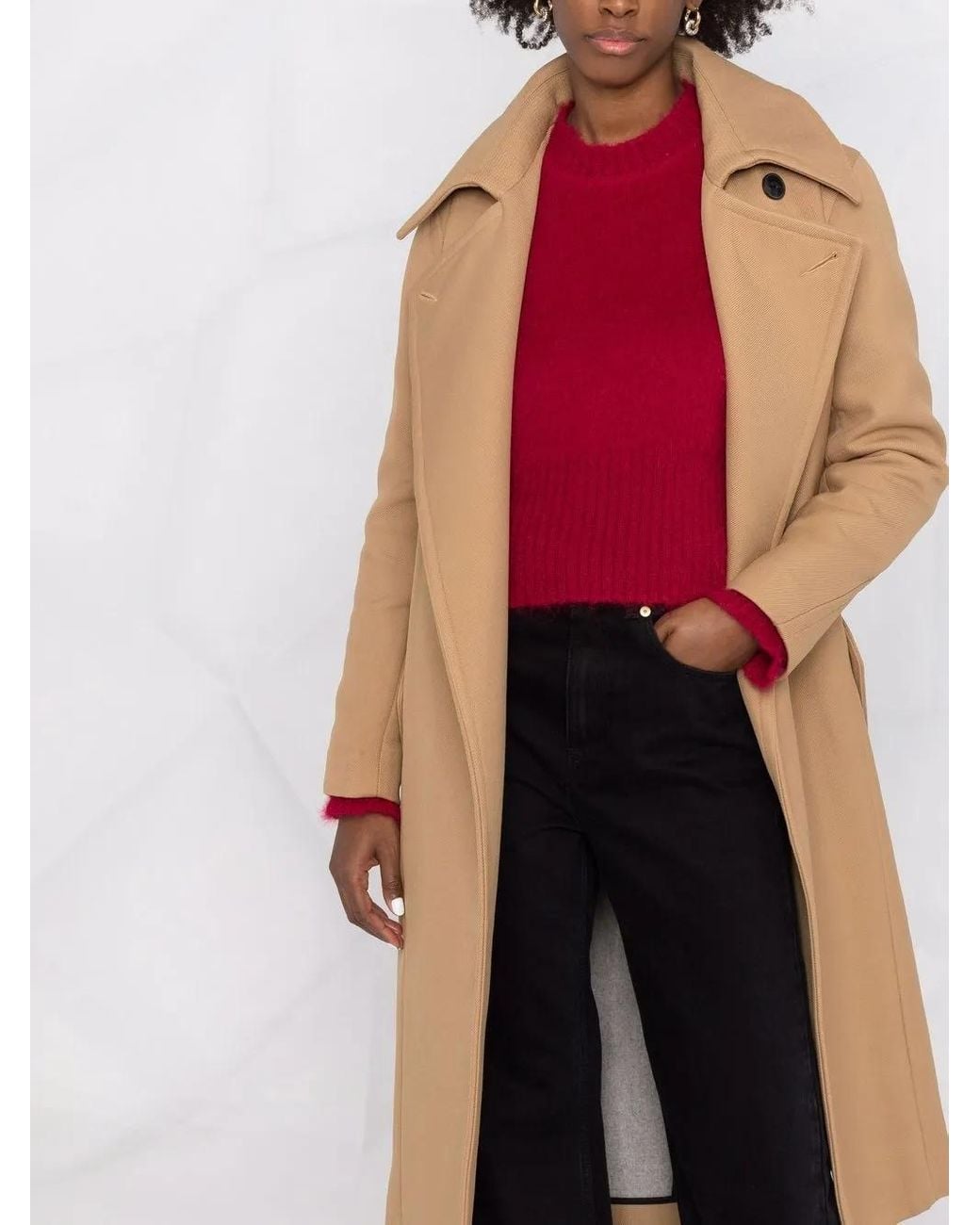 Rag & Bone Natural Amber Belted Trench Coat
