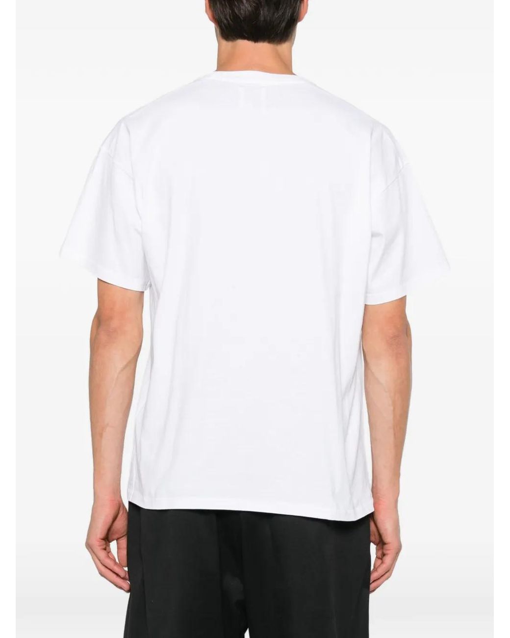 Roa White Logo-Print Cotton T-Shirt